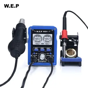 WEP 995D+ I 2in1 Blower Uap dan Soldering Station Memory Channel Original