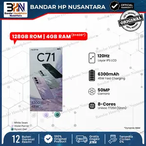 Realme C71 8GB+16GB* / 128GB (50MP AI Camera | 120Hz IPS LCD Display | 7.88mm Slim Design | Octa-core Chipset)