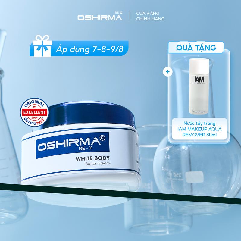 Kem Dưỡng Thể Hỗ Trợ Dưỡng Sáng Da Oshirma White Body Butter Cream 200G