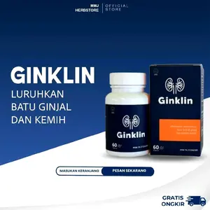 Ginklin Herbal Original Bantu Atasi Batu Ginjal , Saluran Kemih Isi 60 BPOM