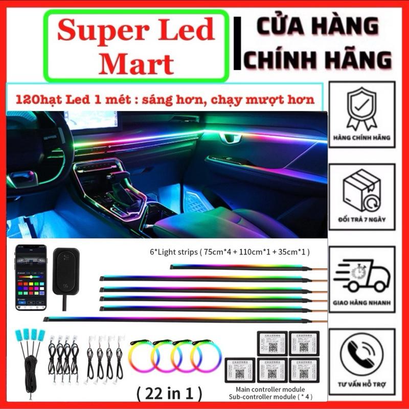 Đèn Led trang trí nội thất ô tô 22Led - 24 Led- Led viền trang trí nội thất ô tô - Bảng Full 