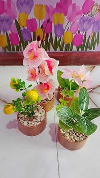 Product Review of Paket Bunga 4pcs sesuai foto artificial vas aesthetic from d**0 0