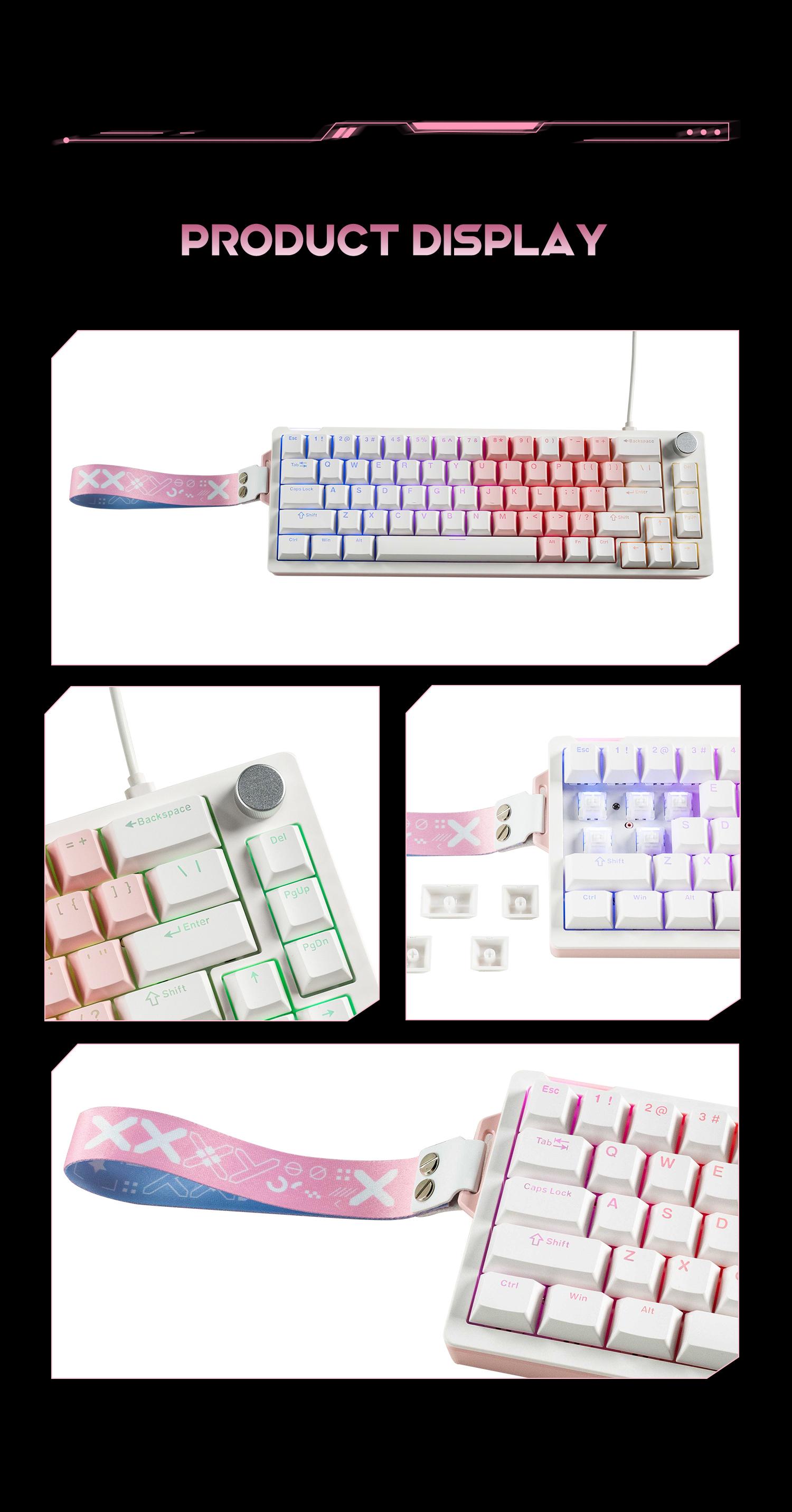 FURYCUBE V68 Music Drive Mechanical Keyboard 3-5pin Hot-Swapping Gaming Knob RGB Wired Gaming Keyboard FREE 1 SET KEYCAPS【Hadiah untuk teman baik】 FURYCUBE V68 Music Drive Mechanical Keyboard 3-5pin Hot-Swapping Gaming Knob RGB Wired Gaming Keyboard FREE 1 SET KEYCAPS【Hadiah untuk teman baik】