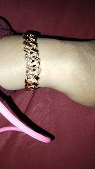 Product Review of Gelang tangan sisik naga free cincin full mata Perempuan Bracelets from d**1 0