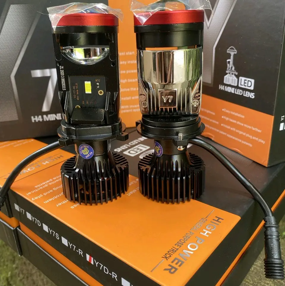 Miniprojector Y7d H4 untuk lampu utama mobil dan motor