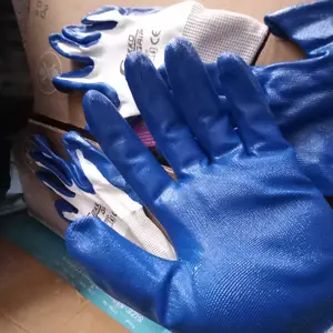 Sarung Tangan Kerja Industrial Multifungsi Gekko Grip Anti Cutting Palm Fit Karet