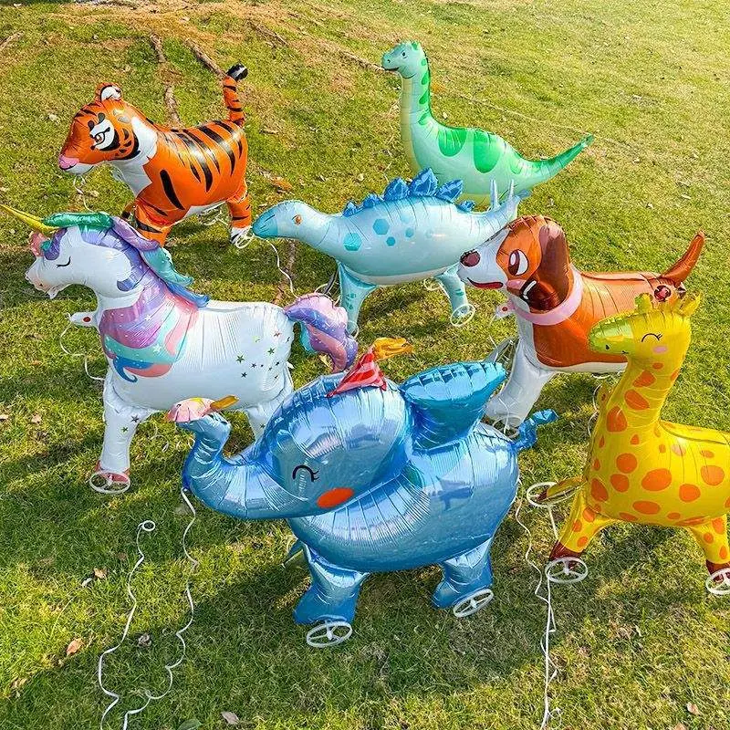Balon Foil Pet Animal Wheel Walking Balon Foil Roda