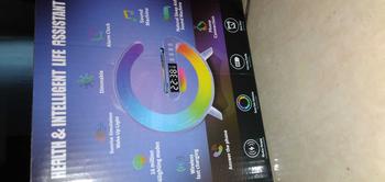 Product Review of Ritm musik RGB speaker G63 Light al Speak 10W mobile wireless charger mendukung masukan AUX kartu TF Jam Led Ponsel Telepon Lighting Putih from a**d 1