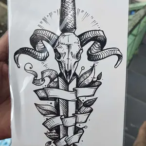 【TATTOO ARTIST,】bali paper ink tatto, tato tahan air,Stiker Tato Fruit Ink，15 hari tato temporer anti air,Tato temporer tahan air 3D/tato Temporary