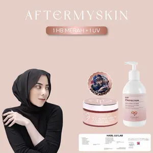 [ AFTERMYSKIN ]【READY】1PCS HB WHITENING BODY CREAM 3% ALPHA ARBUTIN 200GR + 1 PCS UV PROTECTION 250GR