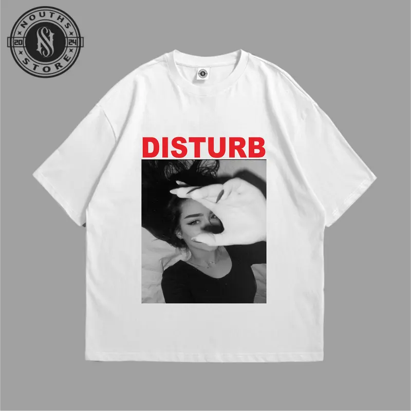 Tshirt Nouths Store  Girls Distrub Vintage   Kaos y2k  Music Hitam Putih Katun Combed 24s Atasan Baju 2