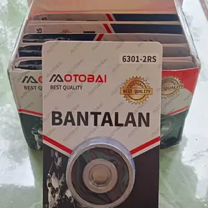 [1 DUS 10 PC] Laher Bearing 6301 2RS OTOBAI Original