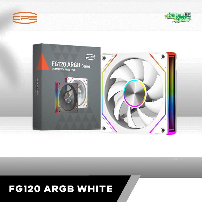 Gambar PCCOOLER FG120 ARGB PWM 12CM FAN CASE WHITE dari eMedia Jogja Kab. Sleman Tokopedia
