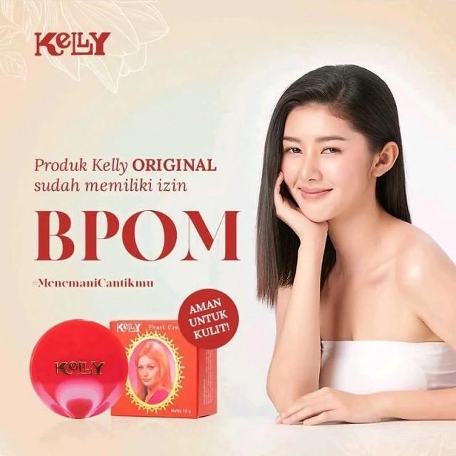 Kelly Pearl Cream 5gr / 15gr - Cream Wajah Alas Bedak Kelly Pelembab 4