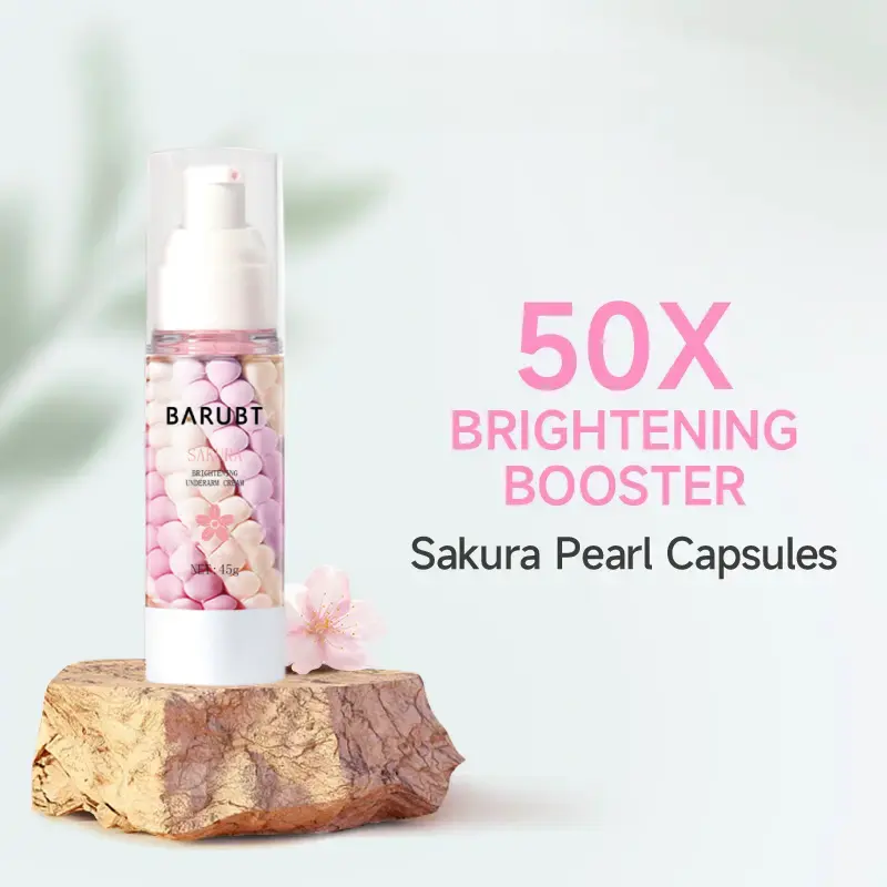 Sakura Gluta Brightening Underarm Cream Japanese Cherry Blossom 5X Ceramides Niacinamide Glutathione Underarm Brightening Double Whitening 30G