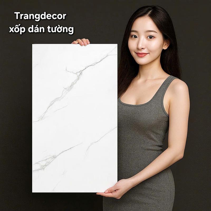 Combo 100 tấm xốp dán tường giả đá kích thước 60x30 cm mặt sau có sẵn keo dán tường phẳng mịn và láng nhẵn dán tường phòngngủ đẹp spatial wallpaper miếng dán tường chống thấm combo 100 tấm dán tường Nhiệm vụ tấm dán tường pvc xốp dán phòng ngủ