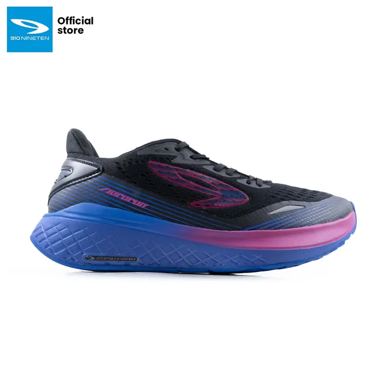 910 Nineten AURORUN Sepatu Lari - Hitam/Biru/Ungu Olahraga  Running Outdoor 1