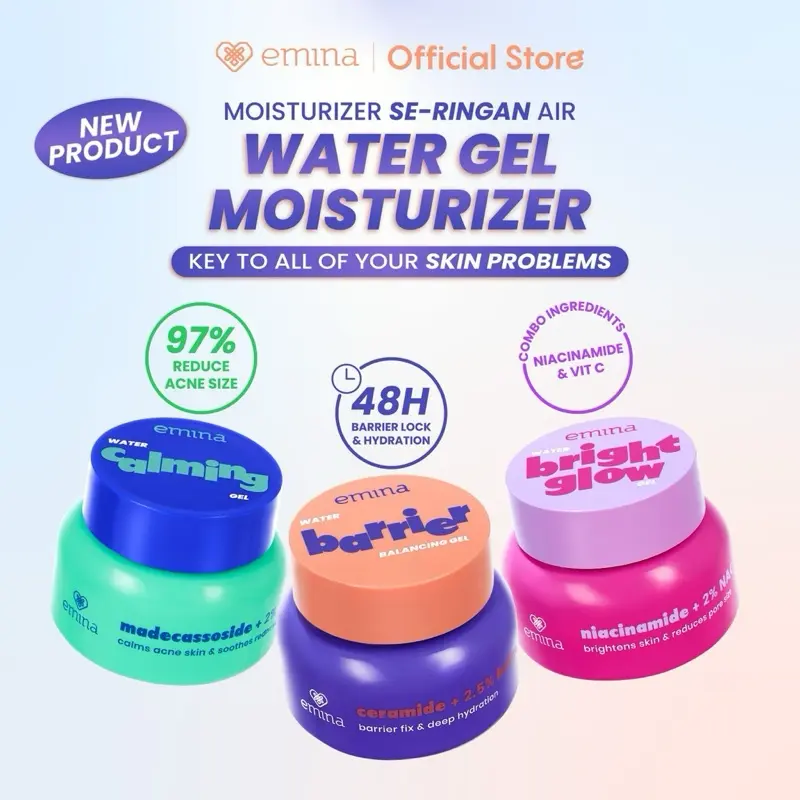 Baru Emina Water Gel Moisturizer/Pelembab wajah/ moisturizer 30 g