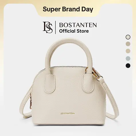 [Claire Bag] BOSTANTEN Tas Selempang Wanita Sling Bag Handbag Shoulder Bag Tas Pesta Simple Jalan Jalan Kulit Sintetis Hitam