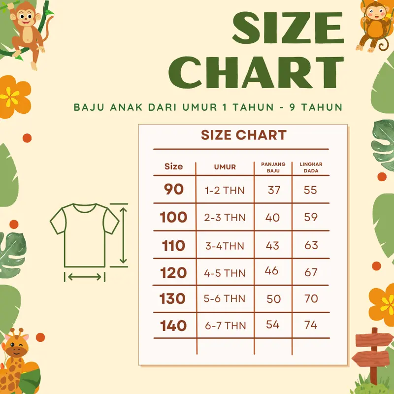 Baju Kaos T-Shirt Fashion Anak Laki-Laki Gambar Gajah Warna Putih Dan Merah 6