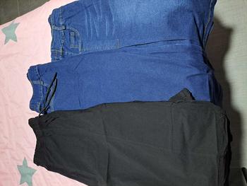 Product Review of Silverworld 10117  wide leg jeans high waist loose knee length denim pants from S**鼠 0