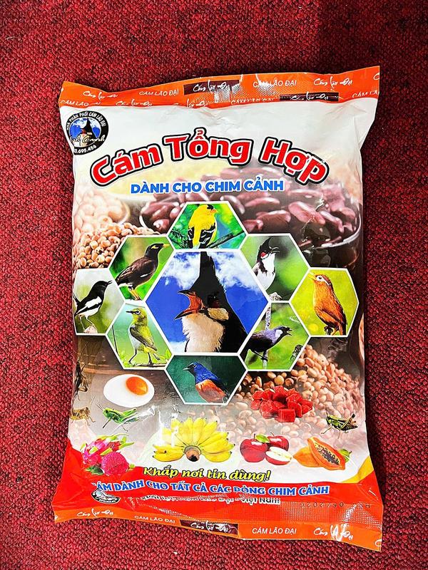 1KG Cám Lão Đại,Cám tổng hợp Lão Đại gói đỏ dành cho tất cả các loại chim cảnh - Thức ăn cho chim cảnh giá rẻ 