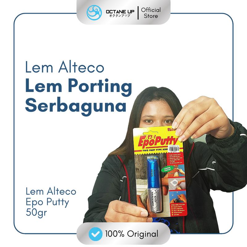 Lem Alteco Epo Putty 50gram untuk Beton, Fiberglass, Logam, PVC, Plastik, Kayu, dan Akuarium 4