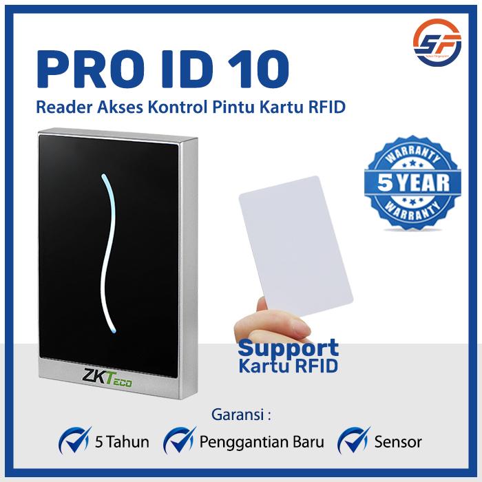 Jual Zkteco ProID 10 RFID Reader Kartu Mifare 13.56 Mhz dan Proxy 125 ...
