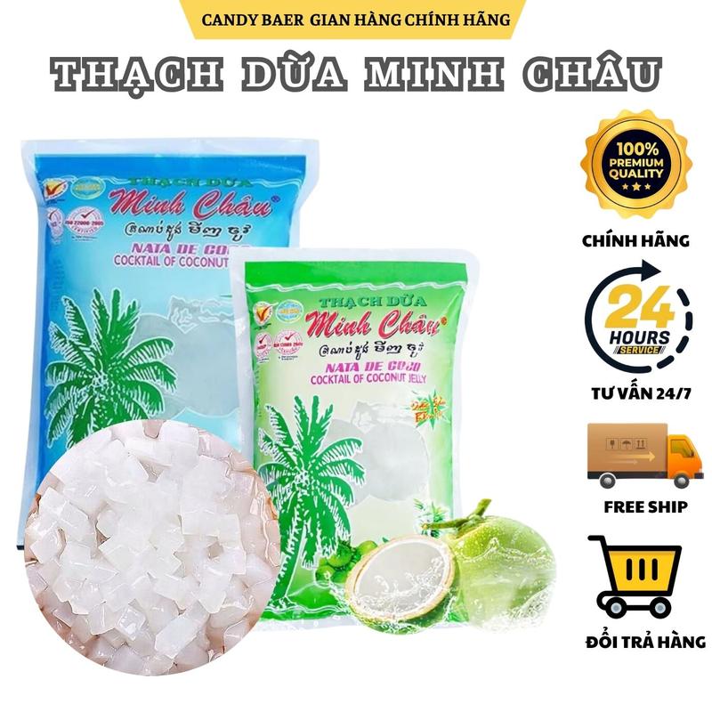GÓI TO 1KG THẠCH DỪA MINH CHÂU - THẠCH DỪA ĂN LIỀN TUỔI THƠ - THẠCH DỪA THÔ
