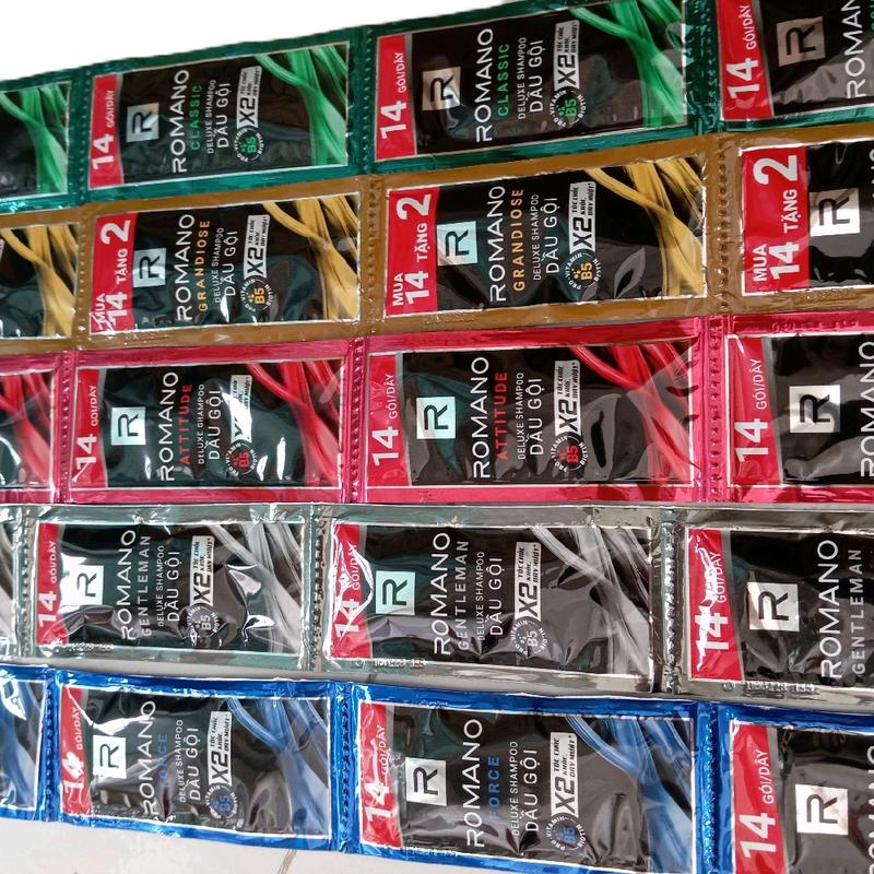  Combo 70 gói dầu gội Romano - Sản phẩm chăm sóc tóc và da đầu hiệu quả 