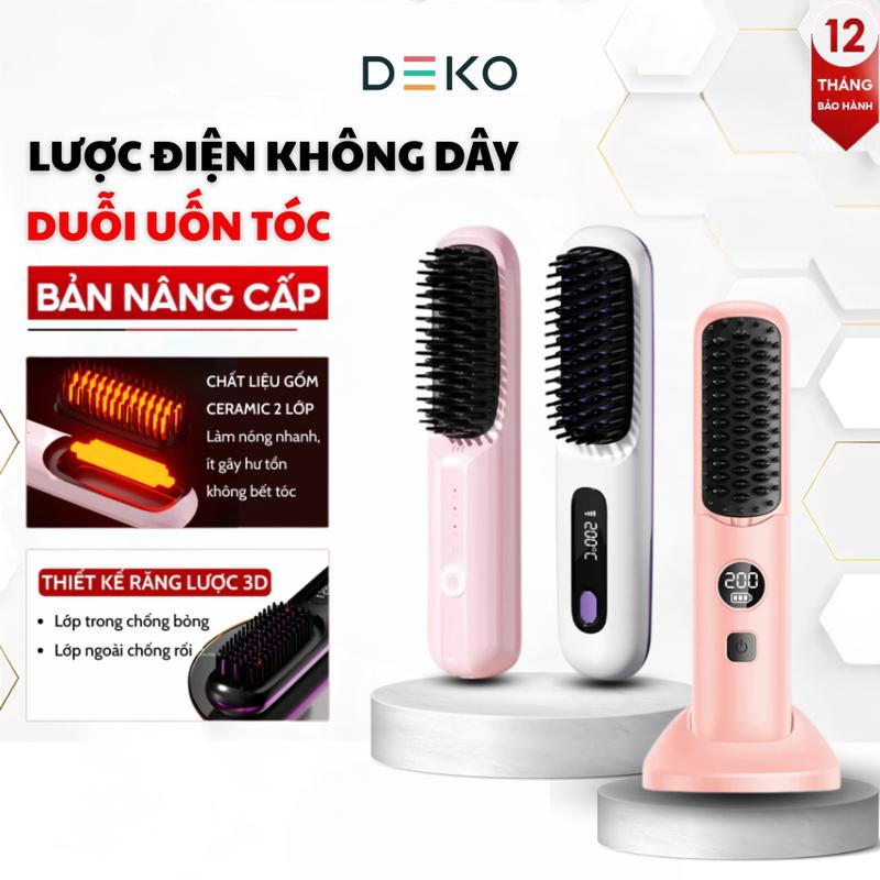 Lược Điện Chải Tóc METIS Không Dây Ion Âm Chăm Sóc Tóc Suôn Mượt Tạo Kiểu Dễ Dàng Mang Theo - Lược Điện Chải Tóc METIS Cao Cấp Dễ Sử Dụng