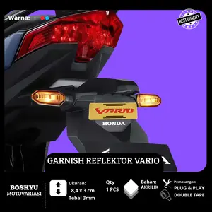 Reflektor Mata Kucing Spakbor Belakang Honda Vario 160 150 125 New LED / Stiker Timbul 3D Emblem Akrilik