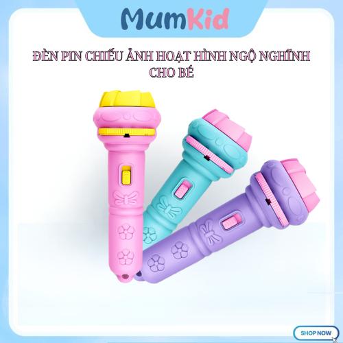  Đèn pin chiếu ảnh hoạt hình ngộ nghĩnh cho bé 