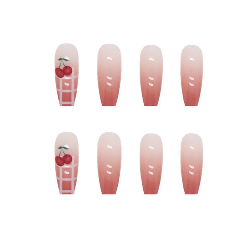 Product Introduction of Móng Tay Giả, Bộ 24, Keo Dán Acrylic Toàn Bộ, Phong Cách Pháp, Thời Trang, 2023 8