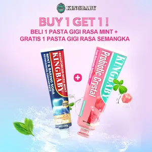 [BUY 1 GET 1] Kingbaby Pasta Gigi - Beli 1 Pasta Gigi Kingbaby Semangka Gratis 1 Pasta Gigi Kingbaby Mint - Pasta Gigi Mint & Semangka - Pasta Gigi Penyegar Mulut