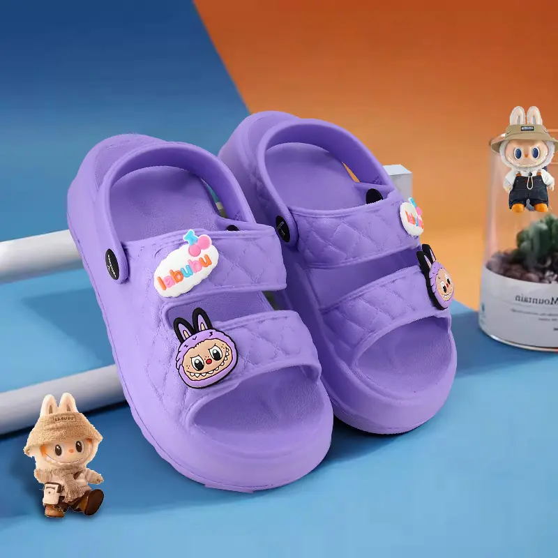 A·S·L Sandal kodok Anak Perempuan Kartun labubu Sandal Baim Anak Laki Laki 6