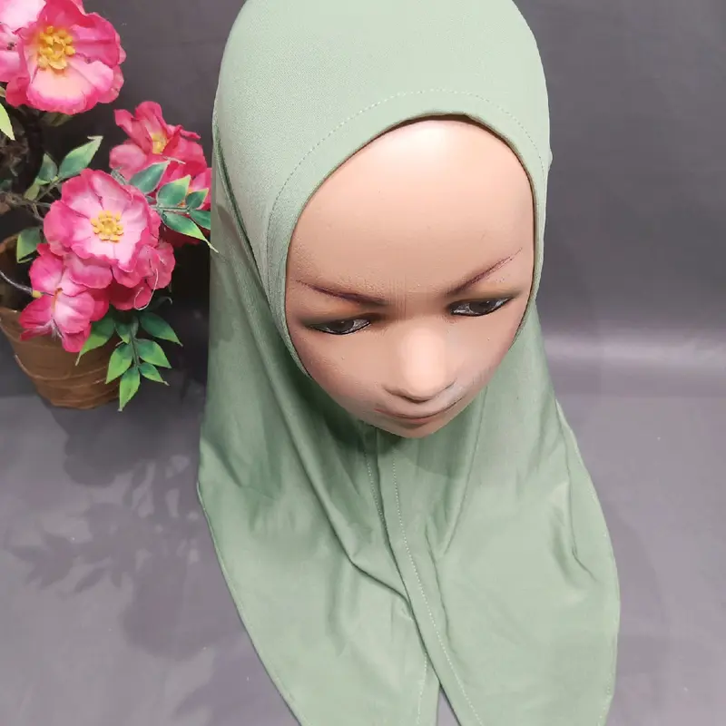 HIJAB ANAK SEGITIGA INSTAN JERSEY //HIJAB BERGO ANAK INSTAN BAHAN JERSEY 1