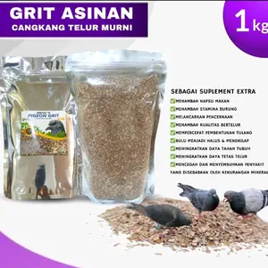 Pigeon Grit Hercules Kemasan 1kg untuk Merpati, Ayam, Bebek & Unggas