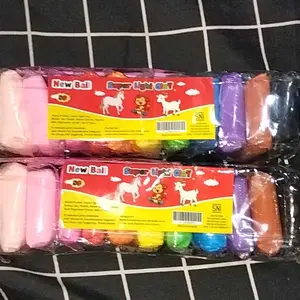 GaleryJak  Mainan Anak Clay Polymer Isi 12pcs Edukasi Slime Clay Dough Colour Play Squishy - Toys