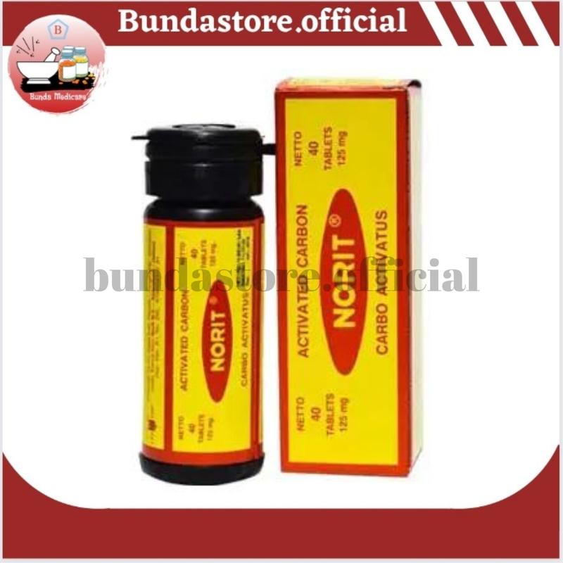 Norit Cap Lang 40 Tablet obat Keracunan Makanan Diare Karbon - Shop ...