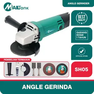 {LIVE} Mailtank SH05 Gerinda Tangan 4 Inch Murah Berkualitas 600W Angle Grinder Multifunction Untuk Memotong dan Poles Besi BONUS MATA POTONG GERINDA