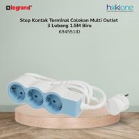 Gambar Legrand Stop Kontak Terminal Colokan Multi Outlet 3 Lubang 1.5M Biru dari hokione.id Kota Administrasi Jakarta Barat 4 Tokopedia