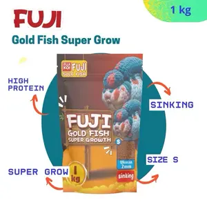 Pakan Koki Fuji Gold Fish Ukuran 2mm 1kg Protein Tinggi shinking