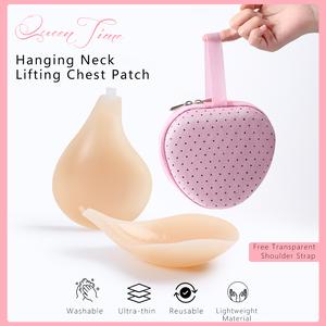Silicone Invisible Bra Gathers Up the Wedding Dress, Supports Non-slip Chest Patch, Nipple Patch, No Trace  +Freebag