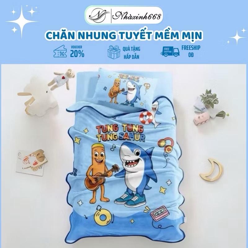  Chăn nhung tuyết cho bé mềm mịn ấm áp kích thước 1mx1m4  chăn văn phòng,chăn cho bé đi học bán trú,mền lông tuyết chăn nỉ nhung 