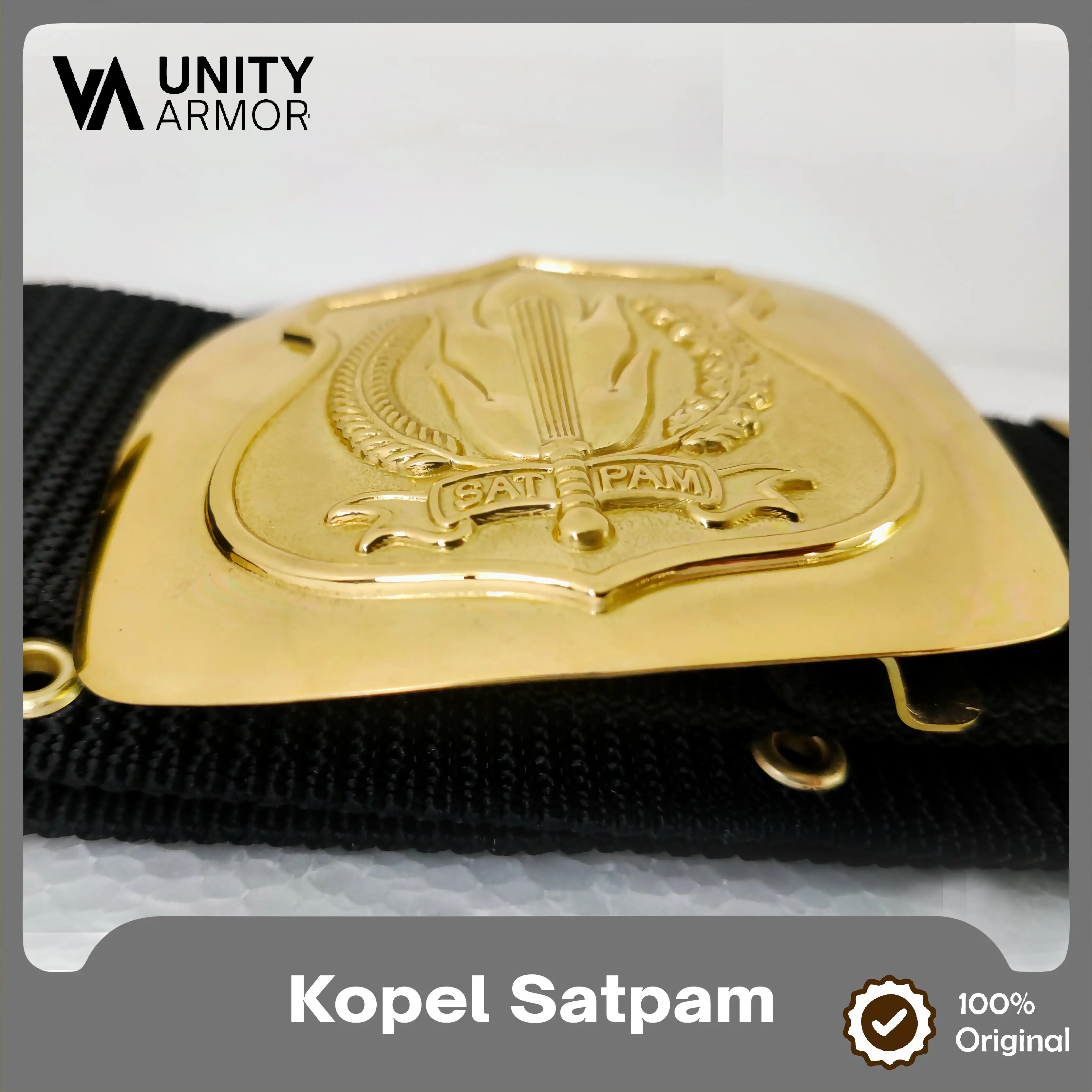 UNITY ARMOR - Bangkol Kuningan (Kepala Kopel) Berlogo No Brasso