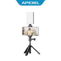 Gambar APEXEL Tripod HP Kamera Aksi Tongsis Monopod Portable with Fill Light - APL-JJ077FL dari Apexel Indonesia Kota Administrasi Jakarta Barat 1 Tokopedia