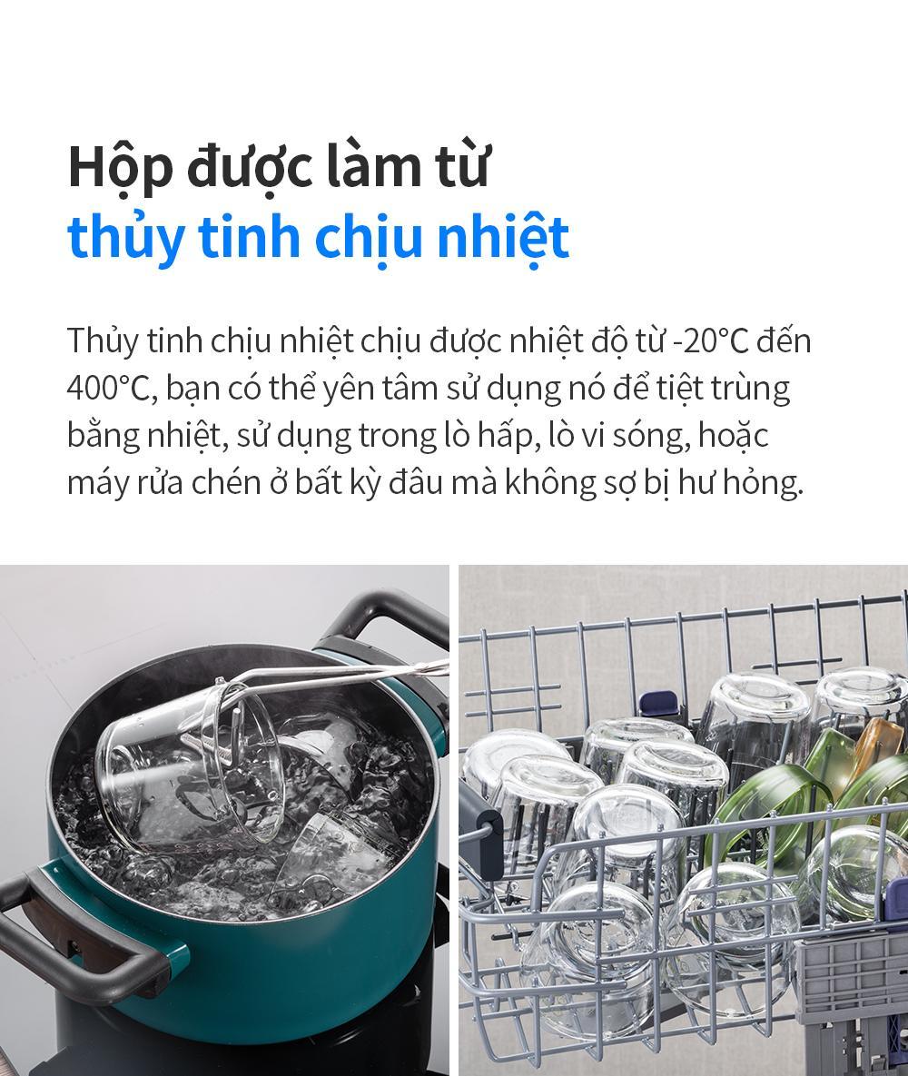 Hộp Thủy Tinh LocknLock Đựng Thức Ăn Dặm Cho Bé 120ml / 180ml / 230ml điểm nổi bật 2