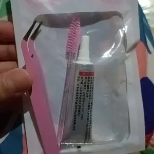 Lash Tools Set 3 IN 1 – Lem Bulu Mata Clear-White Waterproof  Sikat Maskara Pinset Presisi