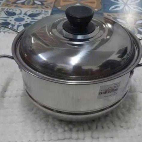 NỒI HẤP inox 21cm nhỏ gọn phù hợp 2 -3 người ăn